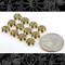 Antiqued Brass 8mm Floral Leafy Brass Bead Caps - Set of 12 - AB-BC12